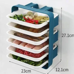 Space Savvy Küche & Esszimmer-Wandmontierter Küchen-Organizer – Mehrschichtiges Lebensmittelaufbewahrungssystem