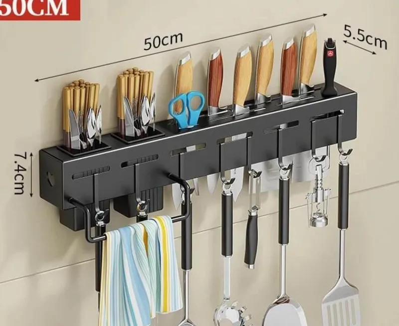 Space Savvy Küche & Esszimmer-Wandmontierter Küchen-Organizer – Moderne Lösung zur Aufbewahrung von Werkzeugen