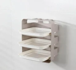 The Culinary Kit Küche & Esszimmer-Wandmontierter Küchen-Organizer – platzsparende Aufbewahrungslösung