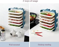 The Culinary Kit Küche & Esszimmer-Wandmontierter Küchen-Organizer – platzsparende Aufbewahrungslösung