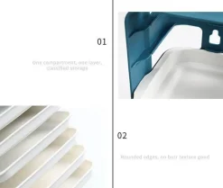 The Culinary Kit Küche & Esszimmer-Wandmontierter Küchen-Organizer – platzsparende Aufbewahrungslösung