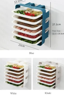 The Culinary Kit Küche & Esszimmer-Wandmontierter Küchen-Organizer – platzsparende Aufbewahrungslösung