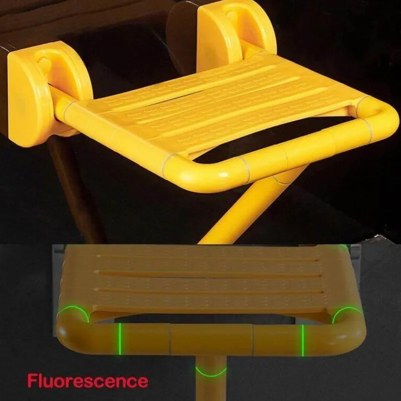 The Blissful Bath Badezimmer|Möbel-Wandmontierter Klapphocker aus Edelstahl