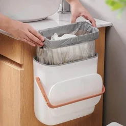 The Culinary Kit Küche & Esszimmer-Wandmontierter Mülleimer - Moderner großer Küchenabfalleimer