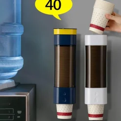 The Decor Haven Küche & Esszimmer-Wandmontierter Pappbecherspender - Leicht zugänglicher Halter