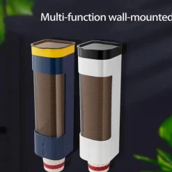 The Decor Haven Küche & Esszimmer-Wandmontierter Pappbecherspender - Leicht zugänglicher Halter