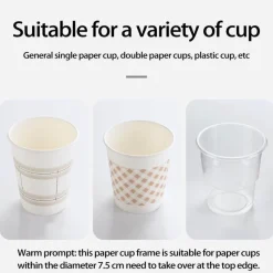 The Decor Haven Küche & Esszimmer-Wandmontierter Pappbecherspender - Leicht zugänglicher Halter