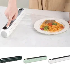 The Culinary Kit Küche & Esszimmer-Wandmontierter Plastikfolienspender Automatischer Küchenorganizer