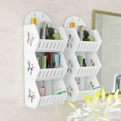 Tranquil Waters Badezimmer|Küche & Esszimmer-Wandmontierter Regal-Organizer ohne Bohren – platzsparende Aufbewahrungslösung