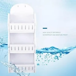 Tranquil Waters Badezimmer|Küche & Esszimmer-Wandmontierter Regal-Organizer ohne Bohren – platzsparende Aufbewahrungslösung