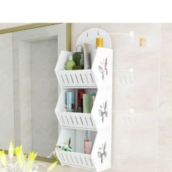 Tranquil Waters Badezimmer|Küche & Esszimmer-Wandmontierter Regal-Organizer ohne Bohren – platzsparende Aufbewahrungslösung