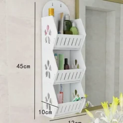 Tranquil Waters Badezimmer|Küche & Esszimmer-Wandmontierter Regal-Organizer ohne Bohren – platzsparende Aufbewahrungslösung