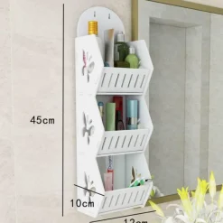 Tranquil Waters Badezimmer|Küche & Esszimmer-Wandmontierter Regal-Organizer ohne Bohren – platzsparende Aufbewahrungslösung