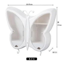 The Blissful Bath Badezimmer-Wandmontierter Schmetterlings-Make-up-Organizer – Aufbewahrungslösung für das Badezimmer