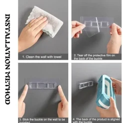 The Blissful Bath Badezimmer-Wandmontierter Schuh-Organizer – platzsparender 3-in-1-Aufhänger