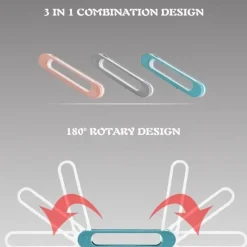 The Blissful Bath Badezimmer-Wandmontierter Schuh-Organizer – platzsparender 3-in-1-Aufhänger