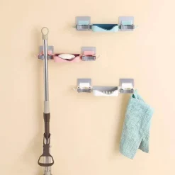 The Blissful Bath Badezimmer-Wandmontierter Seifenmopphalter - 3-in-1-Aufbewahrungshalter