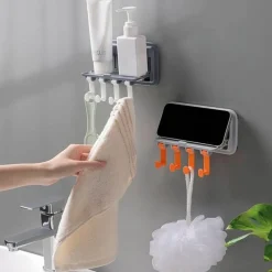 Space Savvy Küche & Esszimmer-Wandmontierter Telefonhalter - Küchen-Organizer-Rack