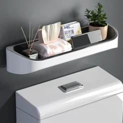 The Blissful Bath Badezimmer-Wandmontiertes Badezimmerregal - Master Storage Organizer