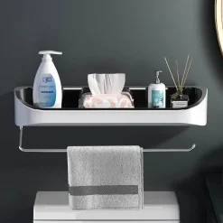 The Blissful Bath Badezimmer-Wandmontiertes Badezimmerregal - Master Storage Organizer