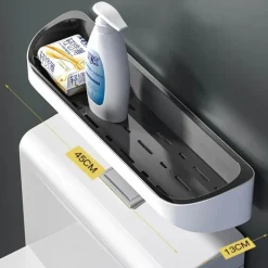 The Blissful Bath Badezimmer-Wandmontiertes Badezimmerregal - Master Storage Organizer