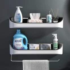 The Blissful Bath Badezimmer-Wandmontiertes Badezimmerregal - Master Storage Organizer