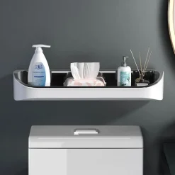 The Blissful Bath Badezimmer-Wandmontiertes Badezimmerregal - Master Storage Organizer