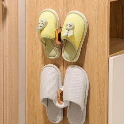 Tranquil Waters Badezimmer-Wandmontiertes Schuhregal – Transparente Organizer-Aufbewahrungslösung