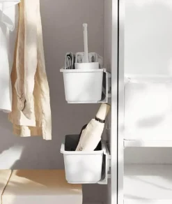 The Decor Haven Küche & Esszimmer-Wandregal mit Aufbewahrungsschublade – platzsparender Organizer