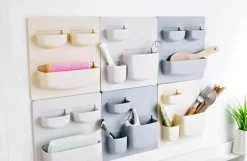 The Decor Haven Küche & Esszimmer-Wandregal mit Saugnapf – Lösung zur Organisation zu Hause