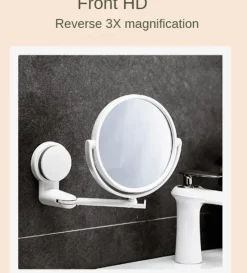 Tranquil Waters Gadgets Für Zuhause|Badezimmer-Wandspiegel mit 3-facher Vergrößerung – elegantes All-Angle-Design