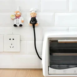 The Decor Haven Küche & Esszimmer-Wandstecker-Organizer – selbstklebende Aufhänger, 2er-Pack