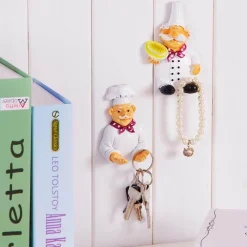 The Decor Haven Küche & Esszimmer-Wandstecker-Organizer – selbstklebende Aufhänger, 2er-Pack