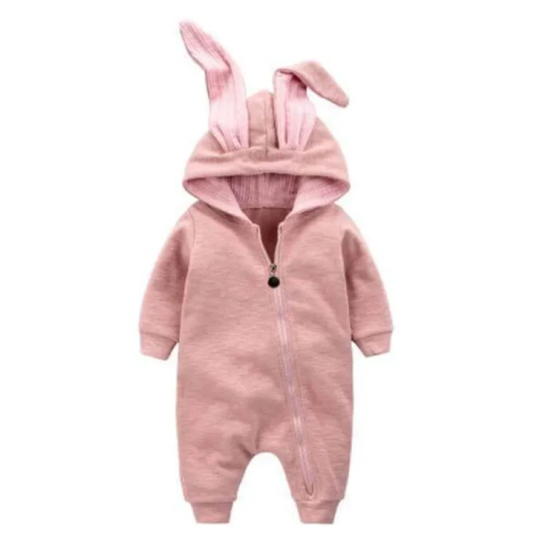 The Decor Haven Babykleidung|Babykleidung-Warmer Strampler mit Hasenohren für Kleinkinder – Winter-Kaninchen-Overall