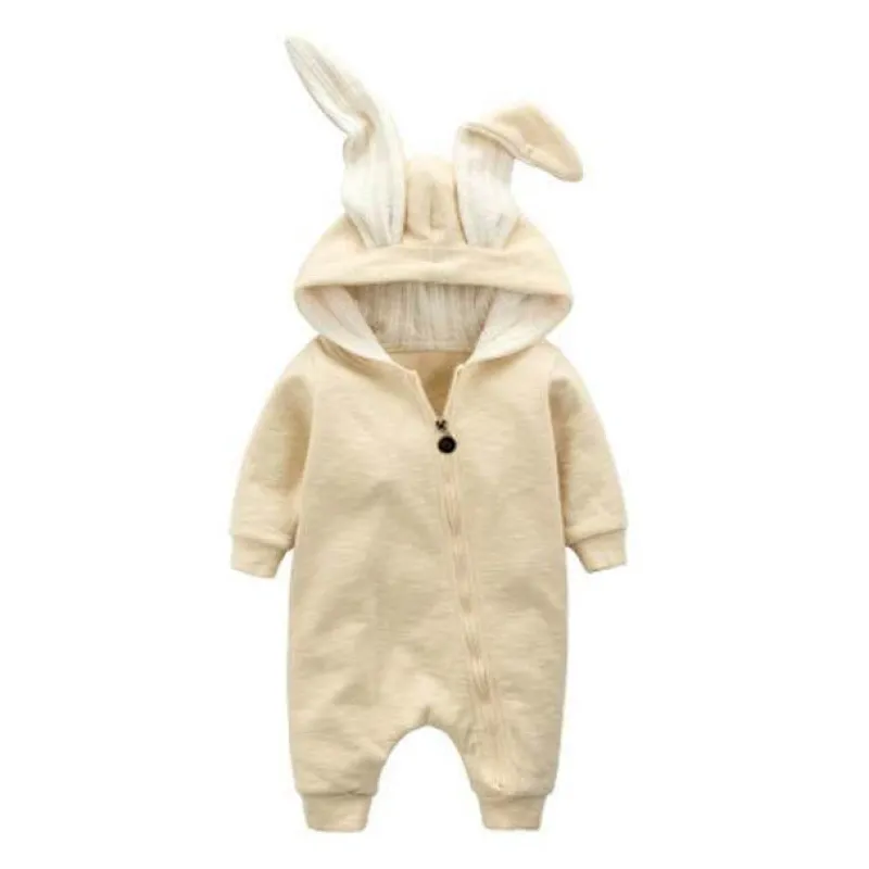 The Decor Haven Babykleidung|Babykleidung-Warmer Strampler mit Hasenohren für Kleinkinder – Winter-Kaninchen-Overall