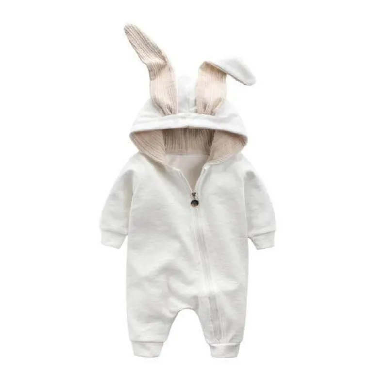 The Decor Haven Babykleidung|Babykleidung-Warmer Strampler mit Hasenohren für Kleinkinder – Winter-Kaninchen-Overall