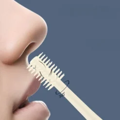 PureGlow Männerpflege|Frauenpflege-Waschbarer Nasenhaarentferner mit Doppelkopf – Sanftes Trimmwerkzeug