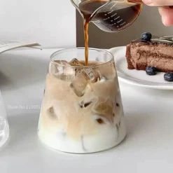 Plates u0026 More Küche & Esszimmer-Wasserbecher aus klarem Glas – vielseitiger Kaffee- und Saftbecher