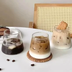 Plates u0026 More Küche & Esszimmer-Wasserbecher aus klarem Glas – vielseitiger Kaffee- und Saftbecher