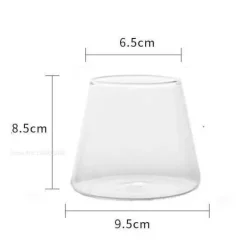 Plates u0026 More Küche & Esszimmer-Wasserbecher aus klarem Glas – vielseitiger Kaffee- und Saftbecher