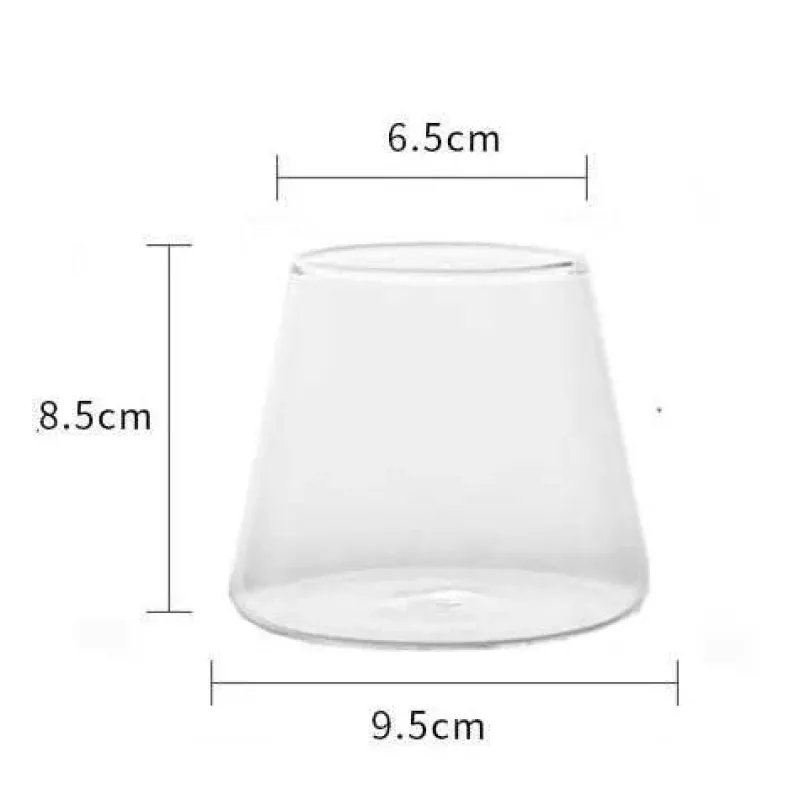 Plates u0026 More Küche & Esszimmer-Wasserbecher aus klarem Glas – vielseitiger Kaffee- und Saftbecher