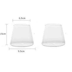 Plates u0026 More Küche & Esszimmer-Wasserbecher aus klarem Glas – vielseitiger Kaffee- und Saftbecher