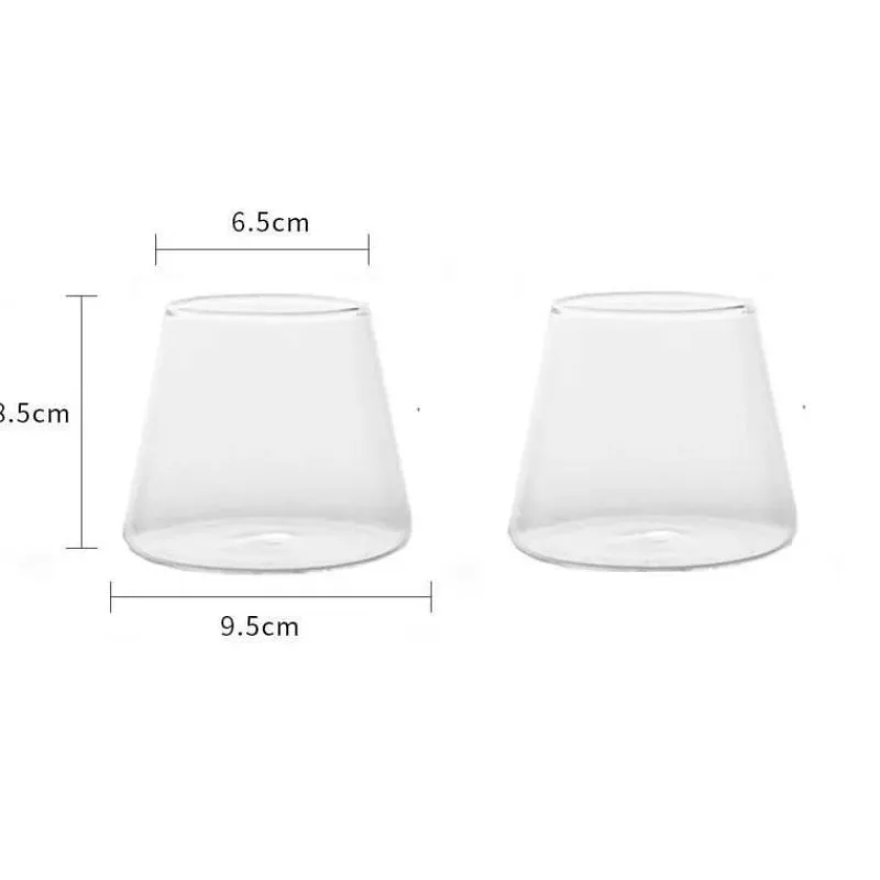 Plates u0026 More Küche & Esszimmer-Wasserbecher aus klarem Glas – vielseitiger Kaffee- und Saftbecher