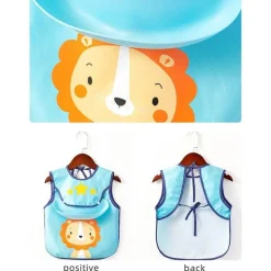 Kinder The Decor Haven Kinderwagen & Zubehör-Wasserdichte Babyschürze mit Tiermuster – süßer Kochkittel für Kinder