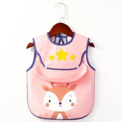 Kinder The Decor Haven Kinderwagen & Zubehör-Wasserdichte Babyschürze mit Tiermuster – süßer Kochkittel für Kinder