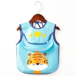 Kinder The Decor Haven Kinderwagen & Zubehör-Wasserdichte Babyschürze mit Tiermuster – süßer Kochkittel für Kinder