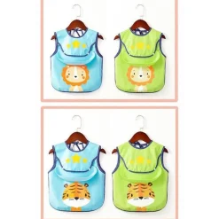 Kinder The Decor Haven Kinderwagen & Zubehör-Wasserdichte Babyschürze mit Tiermuster – süßer Kochkittel für Kinder