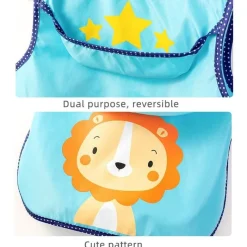 Kinder The Decor Haven Kinderwagen & Zubehör-Wasserdichte Babyschürze mit Tiermuster – süßer Kochkittel für Kinder