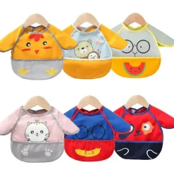 Kinder The Decor Haven Kinderwagen & Zubehör-Wasserdichte Cartoon-Babylätzchen – leicht zu reinigende Lätzchen zum Füttern von Kindern