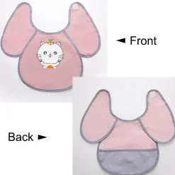 Kinder The Decor Haven Kinderwagen & Zubehör-Wasserdichte Cartoon-Babylätzchen – leicht zu reinigende Lätzchen zum Füttern von Kindern